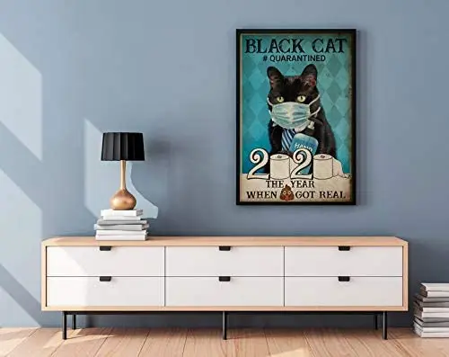 Cat Signs for Yard Funny Black Cat Quarantined Metal Sign Black Cat Wearing Face Mask Poster Cat Lovers Metal Sign Cat and
Cat Signs for Yard Funny Black Cat Quarantined Metal Sign Black Cat Wearing Face Mask Poster Cat Lovers Metal Sign Cat and