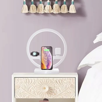 New 3 In 1 Table Desk Lamp Fast QI Wireless Charger Dock Station for Apple Watch Airpods iPhone DOM668
New 3 In 1 Table Desk Lamp Fast QI Wireless Charger Dock Station for Apple Watch Airpods iPhone DOM668