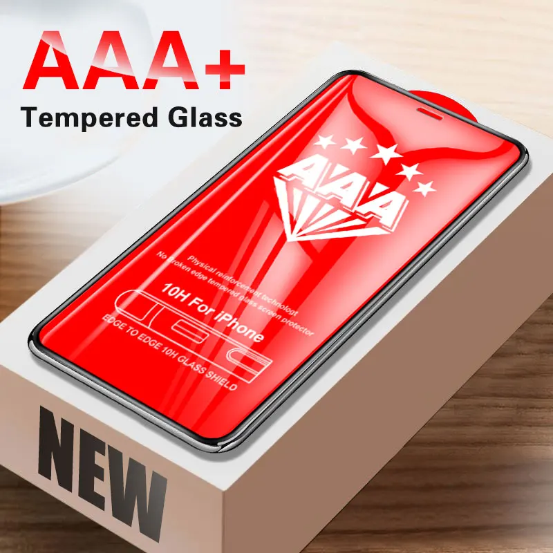 AAA+ Protective Glass on For iPhone 11 Pro XR X XS MAX glass Full Cover For iPhone 11 6 7 8 Plus Screen Protector Tempered Glass
AAA+ Protective Glass on For iPhone 11 Pro XR X XS MAX glass Full Cover For iPhone 11 6 7 8 Plus Screen Protector Tempered Glass