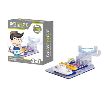new Children Educational Electronic Hand Crank Generator Electric Building Block Toy Learning Circuit Scientific Experiment Toy
new Children Educational Electronic Hand Crank Generator Electric Building Block Toy Learning Circuit Scientific Experiment Toy
