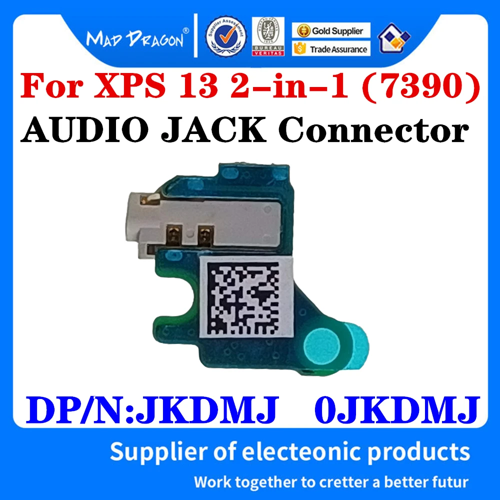 

New JKDMJ 0JKDMJ For Dell XPS 13 2-in-1 7390 9310 Laptop Headphone Port Headphone Circuit Hole Board Connector AUDIO JACK