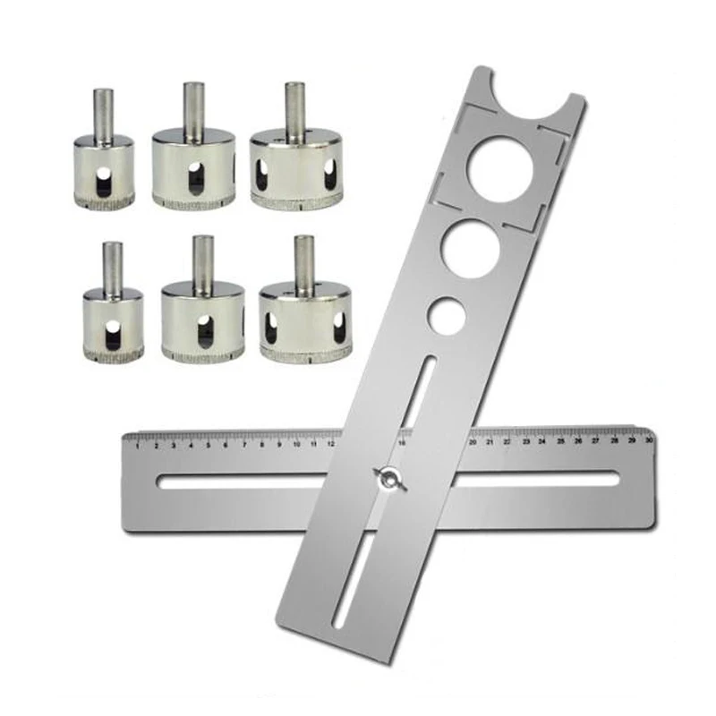 New Adjustable Tile Locator To Wall Marking Position Ruler Ceramic Hole Cutter Tile Drill Marble Opener Construction Tool
New Adjustable Tile Locator To Wall Marking Position Ruler Ceramic Hole Cutter Tile Drill Marble Opener Construction Tool