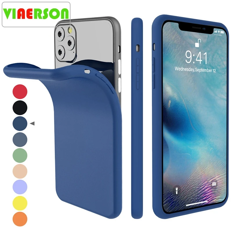 Силиконовый чехол для iPhone 11 Pro Max XI 2019 Оригинальный карамельных цветов со