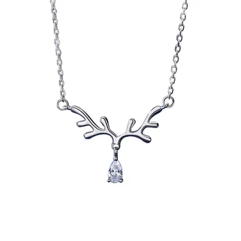 S925 Sterling Silver Elk Necklace Female Antler Clavicle Chain Temperament Simple One Deer Has You Niche Design Jewelry
S925 Sterling Silver Elk Necklace Female Antler Clavicle Chain Temperament Simple One Deer Has You Niche Design Jewelry