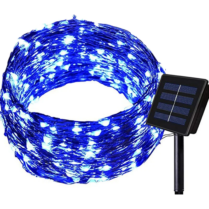 New Solar String Lights Outdoor 100 LED Waterproof Fairy String Decorative Copper Wire Lights for Wedding Patio Bedroom Party Bl
New Solar String Lights Outdoor 100 LED Waterproof Fairy String Decorative Copper Wire Lights for Wedding Patio Bedroom Party Bl
