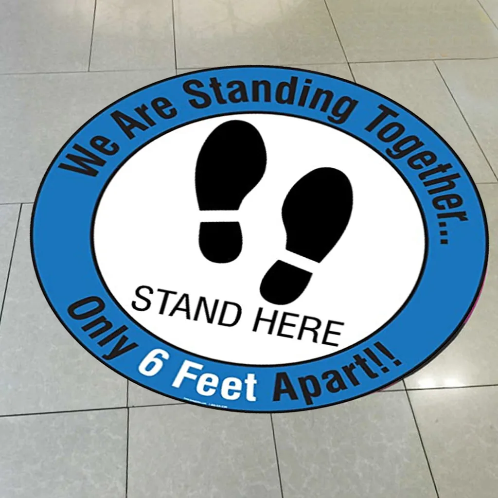 Ground Sign Distancing Wait Here Stand Here Keep 6ft in Between Distance Marker Floor Wait Here Floor Stickers Signs
Ground Sign Distancing Wait Here Stand Here Keep 6ft in Between Distance Marker Floor Wait Here Floor Stickers Signs