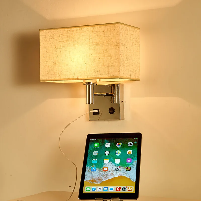 New Style European Style USB Charger Wall Lamp LED Creative American-Style Bedroom Bedside Wall Lamp Hotel Bedside Lamp
New Style European Style USB Charger Wall Lamp LED Creative American-Style Bedroom Bedside Wall Lamp Hotel Bedside Lamp