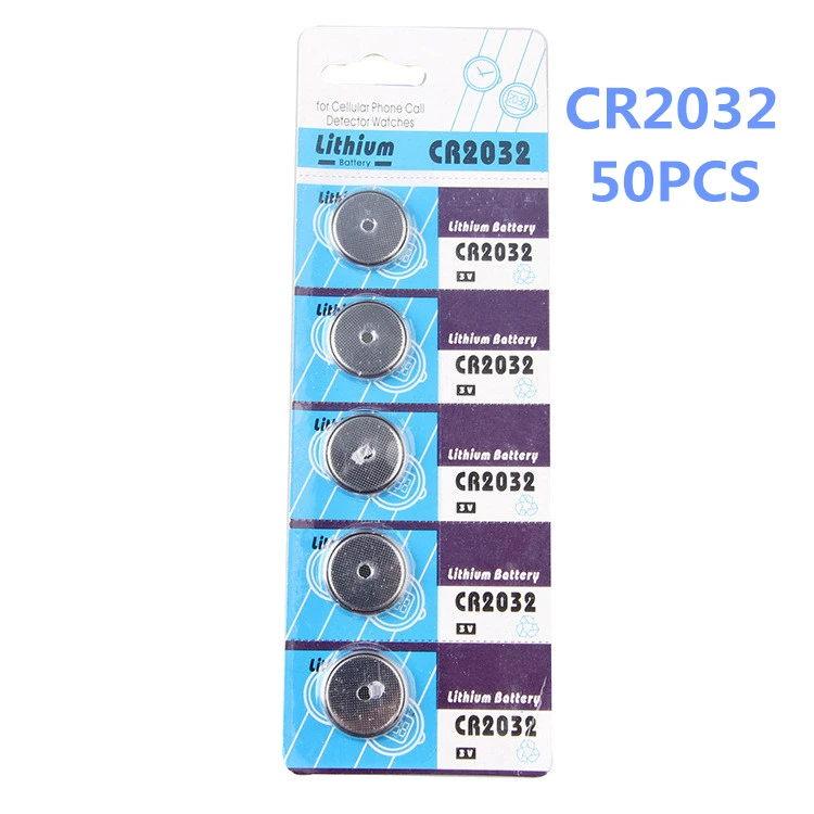 50 шт./лот CR2032 CR 2032 литий-ионный 3V кнопочный Аккумулятор для монет BR2032 DL2032 SB-T15 EA2032C