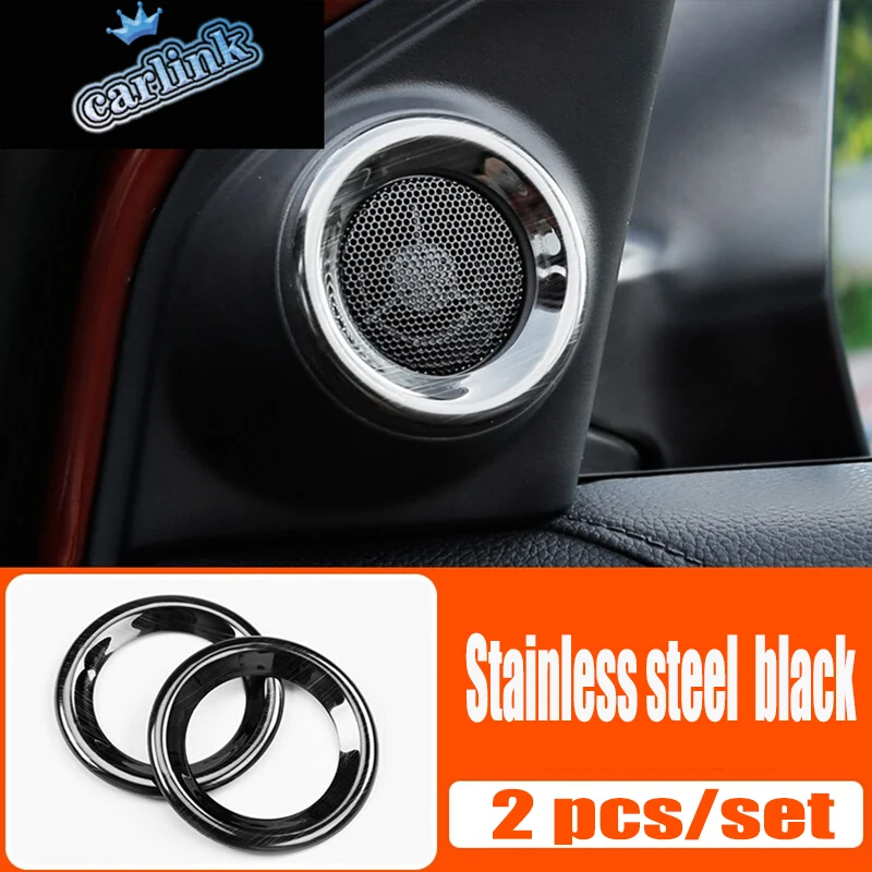 For Honda CRV CR-V 2017 2018 2019 Stainless Steel black Car interior A-pillar Speaker horn ring Cover Trim car accessories 2pcs
For Honda CRV CR-V 2017 2018 2019 Stainless Steel black Car interior A-pillar Speaker horn ring Cover Trim car accessories 2pcs