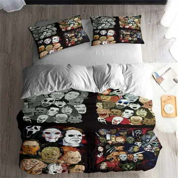 HELENGILI 3D Bedding Set Horror Movie Print Duvet Cover Set Bedcloth with Pillowcase Bed Set Home Textiles #KBRW-01
HELENGILI 3D Bedding Set Horror Movie Print Duvet Cover Set Bedcloth with Pillowcase Bed Set Home Textiles #KBRW-01