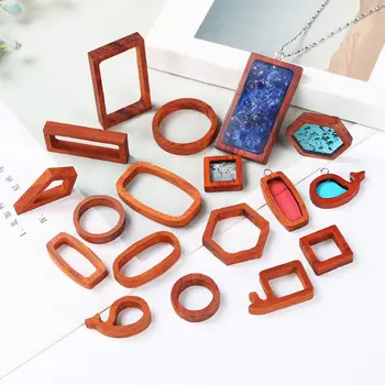 Handmade Blank Hollow Red Wood Cabochon Frame Round Square Wooden Resin Frame Necklace Pendant Resin Jewelry Making 
Handmade Blank Hollow Red Wood Cabochon Frame Round Square Wooden Resin Frame Necklace Pendant Resin Jewelry Making