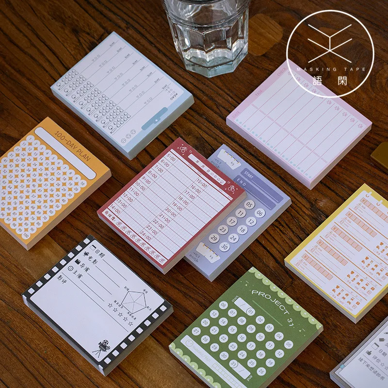 Carding Planner Todo Note Pad Paper Clear Series 9 Selections of Simple Office Handbook Message Note Material Memo Paper
Carding Planner Todo Note Pad Paper Clear Series 9 Selections of Simple Office Handbook Message Note Material Memo Paper