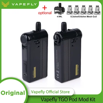 Original Vapefly TGO 70W Pod Mod 2300mAh Kit 0.96inch TFT Screen E-Cig 0.3ohm/0.6ohm Mesh Coil 4.5ml Cartridge Vape Kit 
Original Vapefly TGO 70W Pod Mod 2300mAh Kit 0.96inch TFT Screen E-Cig 0.3ohm/0.6ohm Mesh Coil 4.5ml Cartridge Vape Kit