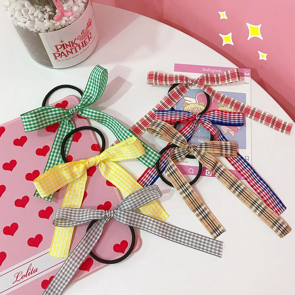 Japanese Style Girl Heart Plaid Hair Rope Ribbon Wild Plaid Bow Fabric Hair Band Headwear Ponytail Holder Hair Accessories
Japanese Style Girl Heart Plaid Hair Rope Ribbon Wild Plaid Bow Fabric Hair Band Headwear Ponytail Holder Hair Accessories