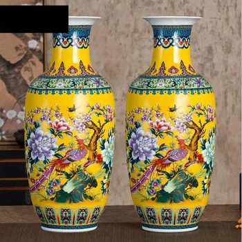 CHINESE COLORFUL LUXURY CERAMIC VASE ORNAMENT HOME LIVINGROOM FURNISHING CRAFTS HOTEL OFFICE DESKTOP FIGURINES ACCESSORIES DECOR
CHINESE COLORFUL LUXURY CERAMIC VASE ORNAMENT HOME LIVINGROOM FURNISHING CRAFTS HOTEL OFFICE DESKTOP FIGURINES ACCESSORIES DECOR