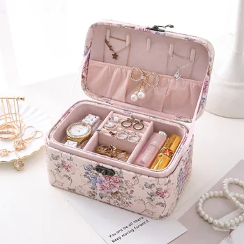 Leather Jewelry Storage Box Travel Double Large Jewelry Storage Box Earring Ring Creative Printing Necklace Cosmetic Box
Leather Jewelry Storage Box Travel Double Large Jewelry Storage Box Earring Ring Creative Printing Necklace Cosmetic Box