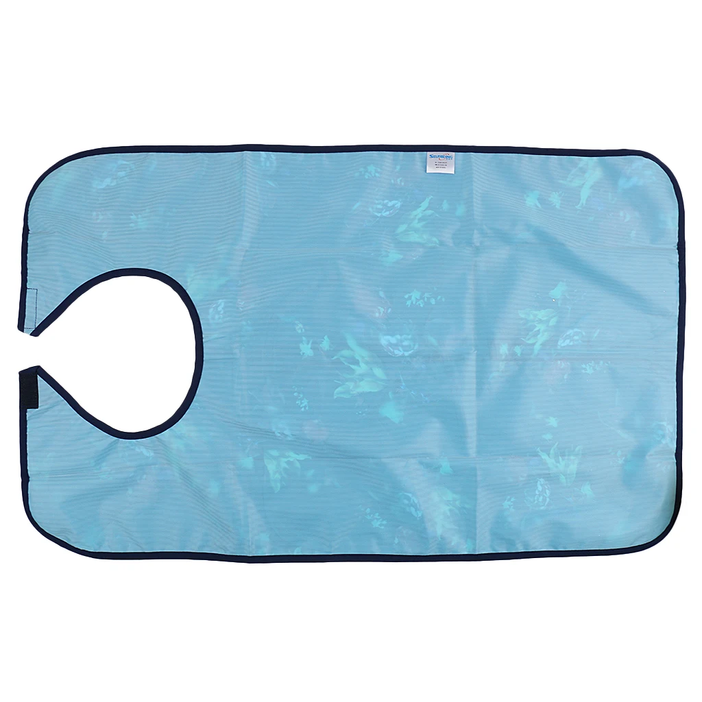 Adult Reusable Bibs Disability Patient Aid Apron with Stick Closure - Flower/ Floral/ Hibiscus/ Grid/ Lips Adult Reusable Bibs Disability Patient Aid Apron with Stick Closure - Flower/ Floral/ Hibiscus/ Grid/ Lips