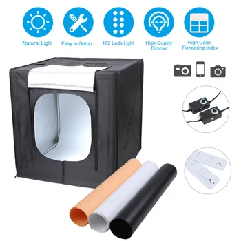 60*60*60cm Photo Led Light Box Mini Portable Tent Table Top Photographing Tent for Professional Photography accessories
60*60*60cm Photo Led Light Box Mini Portable Tent Table Top Photographing Tent for Professional Photography accessories