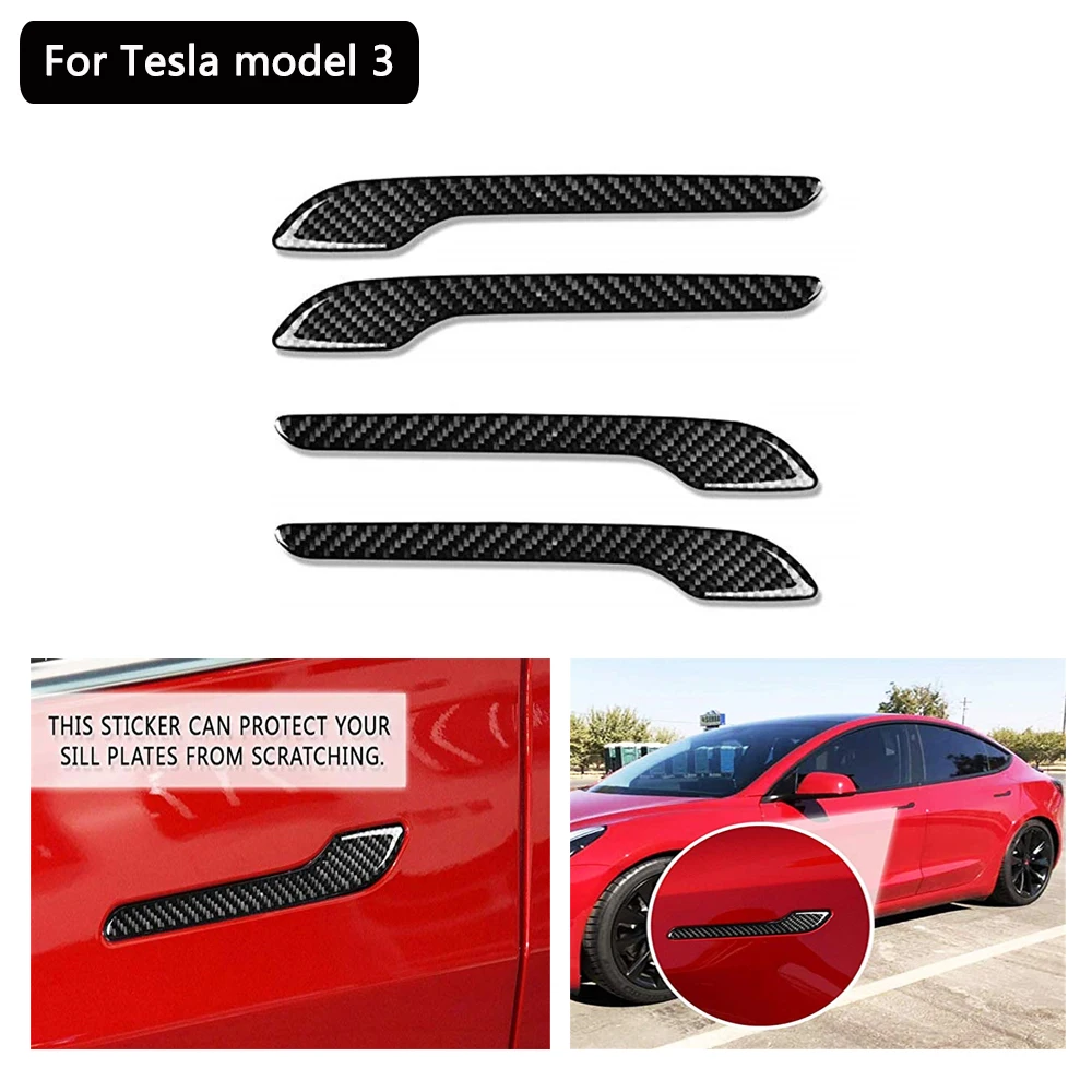 Door Handle Wrap Set Colored Protector Stickers Door Handle Carbon Fiber Decal for Tesla model 3 (4 pieces)
Door Handle Wrap Set Colored Protector Stickers Door Handle Carbon Fiber Decal for Tesla model 3 (4 pieces)