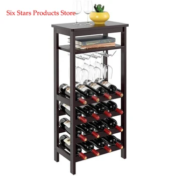 Wooden Wine Rack with Glass Holder Rack 6 Tier Free Standing Wine Storage Rack Display Shelves 16 Bottles Capacity Storage Stand
Wooden Wine Rack with Glass Holder Rack 6 Tier Free Standing Wine Storage Rack Display Shelves 16 Bottles Capacity Storage Stand