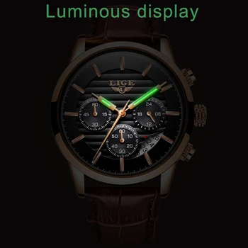 Relogio Masculino Men Watches LIGE Fashion Waterproof Chronograph Top Brand Luxury Quartz Watch Men Casual Leather Sport Watch
Relogio Masculino Men Watches LIGE Fashion Waterproof Chronograph Top Brand Luxury Quartz Watch Men Casual Leather Sport Watch