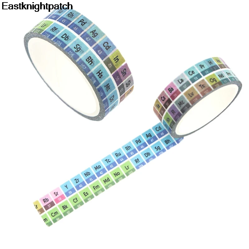 E0863 Periodic Table Of Elements Masking Washi Paper Tape Diy Craft Ornament Adhesive Tape Scrapbooking Sticker School Supply
E0863 Periodic Table Of Elements Masking Washi Paper Tape Diy Craft Ornament Adhesive Tape Scrapbooking Sticker School Supply