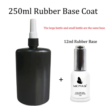 Rubber Base Thick Self-leveling Gel For Nails Varnish MONASI Top Quality UV Nail Primer Base Coat Free Shipping
Rubber Base Thick Self-leveling Gel For Nails Varnish MONASI Top Quality UV Nail Primer Base Coat Free Shipping
