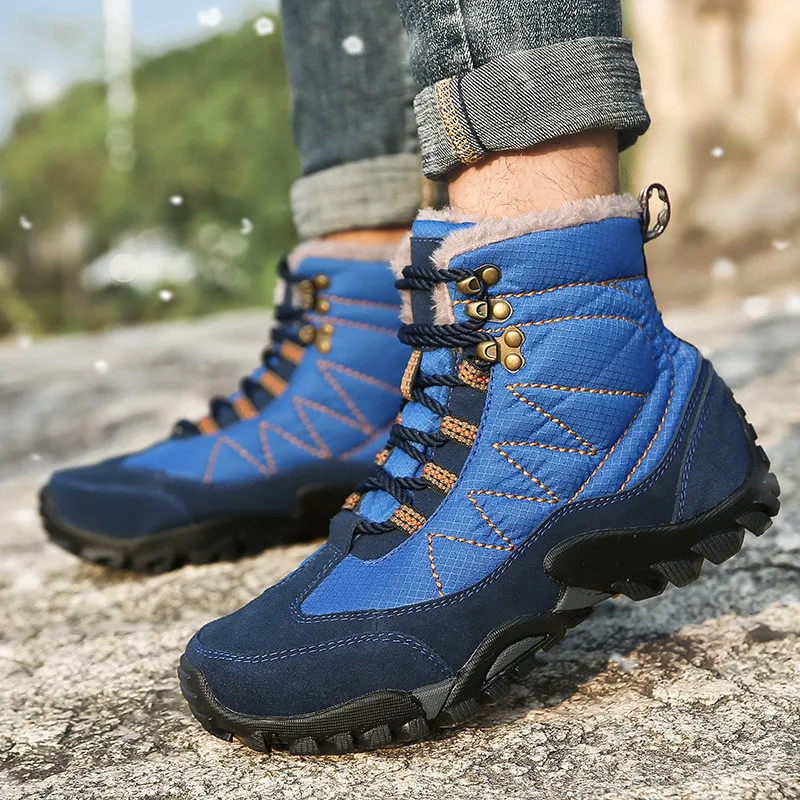 Men Winter Boots New Men Footwear Winter With Fur Warm Snow Ankle Boots Work Safety Shoes Non-slip Rubber Sneakers
Men Winter Boots New Men Footwear Winter With Fur Warm Snow Ankle Boots Work Safety Shoes Non-slip Rubber Sneakers