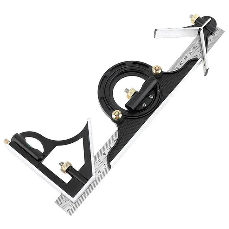 300MM professional carpenter tools Combination Square Ruler Stainless Steel protractor Multi-function Measuring Tool
300MM professional carpenter tools Combination Square Ruler Stainless Steel protractor Multi-function Measuring Tool