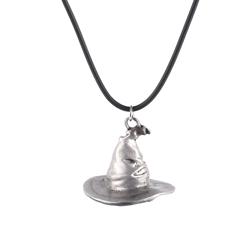Movie Harri Potter Action Figures Keychain Necklace Magic Hat Accessories Toys Children Birthday Party Gift Girls Boys Metal Toy