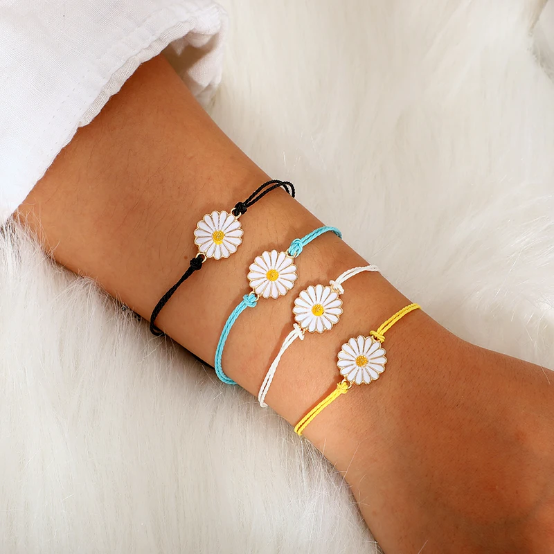 docona Summer Small Daisy Rope Multi Layer Bracelet Set for Women Colorful Rope Flower Adjustable Bracelets Party Jewelry 8053
docona Summer Small Daisy Rope Multi Layer Bracelet Set for Women Colorful Rope Flower Adjustable Bracelets Party Jewelry 8053