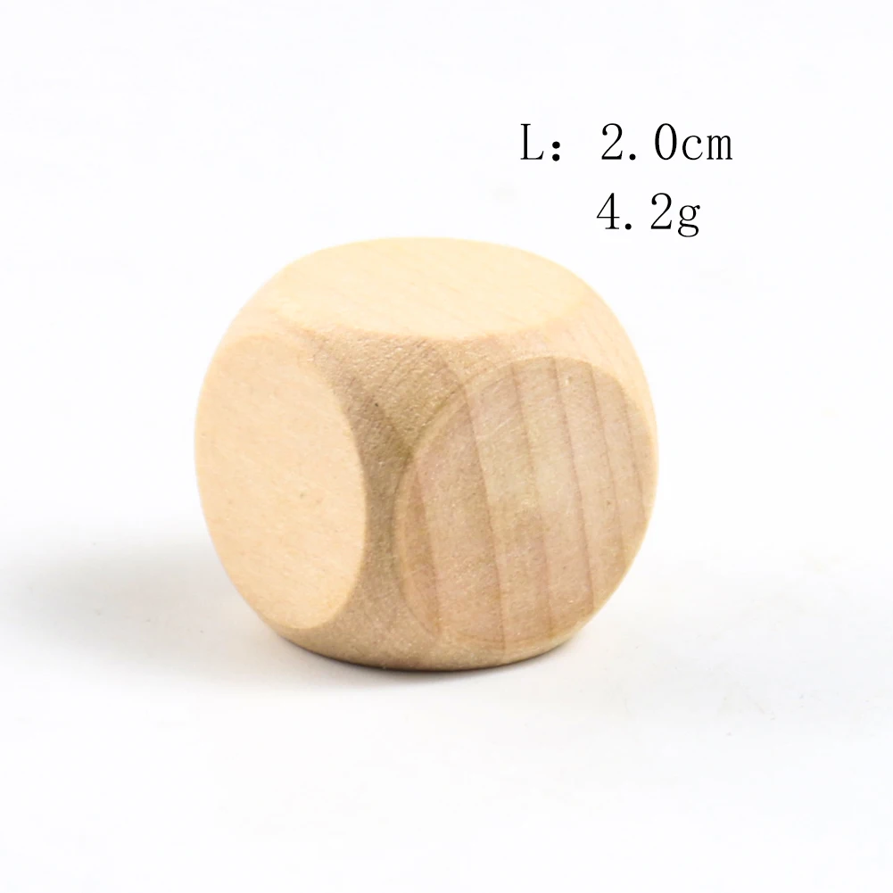 Details about   Children 20mm Engraving Family DIY Blank Dice Wood Cube Dices 6 Sided Wood Dice 