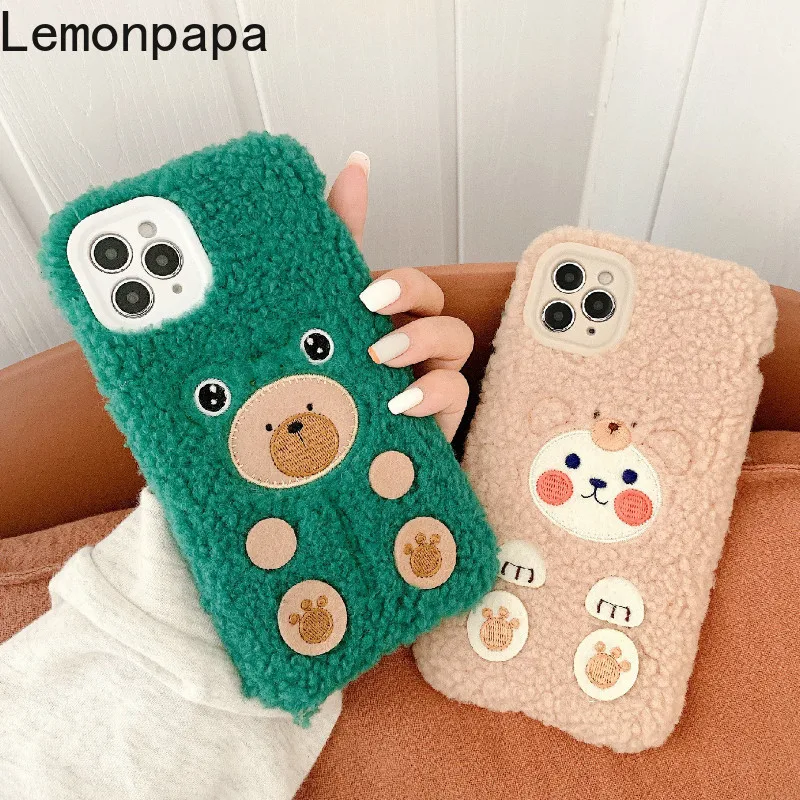 Cute Plush Phone Case for IPhone 11 Pro Max Soft Cartoon Bear Phone Case for IPhone 7 8 Plus Se2020 X Xr Xs Max Christmas Gift
Cute Plush Phone Case for IPhone 11 Pro Max Soft Cartoon Bear Phone Case for IPhone 7 8 Plus Se2020 X Xr Xs Max Christmas Gift