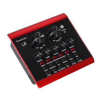 Audio Recording Studio Mixing Effect Voice Chat Mobile Phone Computer Portable Sound Card Live Broadcast Game Wireless Bluetooth
Audio Recording Studio Mixing Effect Voice Chat Mobile Phone Computer Portable Sound Card Live Broadcast Game Wireless Bluetooth