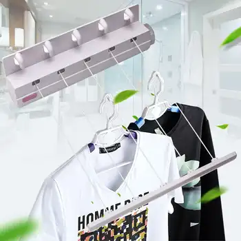 5 Lines 3.75cm Wall Hanger Retractable Indoor Clothes Hanger Magic Drying Rack Towel Rack Retractable Clothesline Clothes Dryer
5 Lines 3.75cm Wall Hanger Retractable Indoor Clothes Hanger Magic Drying Rack Towel Rack Retractable Clothesline Clothes Dryer