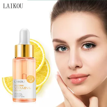 LAIKOU Vitamin C Whitening Facial Serum Hyaluronic Acid Moisturizing Acne Removal Anti-wrinkle Anti-Aging Face Essence liquid
LAIKOU Vitamin C Whitening Facial Serum Hyaluronic Acid Moisturizing Acne Removal Anti-wrinkle Anti-Aging Face Essence liquid