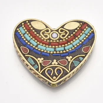 10pcs Colorful Handmade Heart Indonesia Beads Bracelet Necklace jewelry DIY making Accessories Decorate 42x50x8.5mm, Hole: 2mm
10pcs Colorful Handmade Heart Indonesia Beads Bracelet Necklace jewelry DIY making Accessories Decorate 42x50x8.5mm, Hole: 2mm