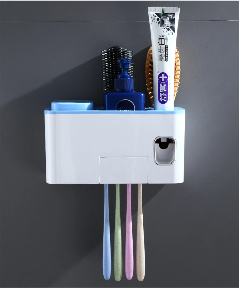 Toothbrush Holder Bathroom Accessories Set Automatic Toothpaste Dispenser Holder Bathroom Organizer Wall Mount Storage Rack
Toothbrush Holder Bathroom Accessories Set Automatic Toothpaste Dispenser Holder Bathroom Organizer Wall Mount Storage Rack