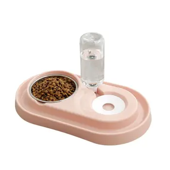 Pet Feeder Automatic Dispenser Drinking Water Double Bowl Dogs Cats Stainless Steel Bowls Feeding Supplies
Pet Feeder Automatic Dispenser Drinking Water Double Bowl Dogs Cats Stainless Steel Bowls Feeding Supplies