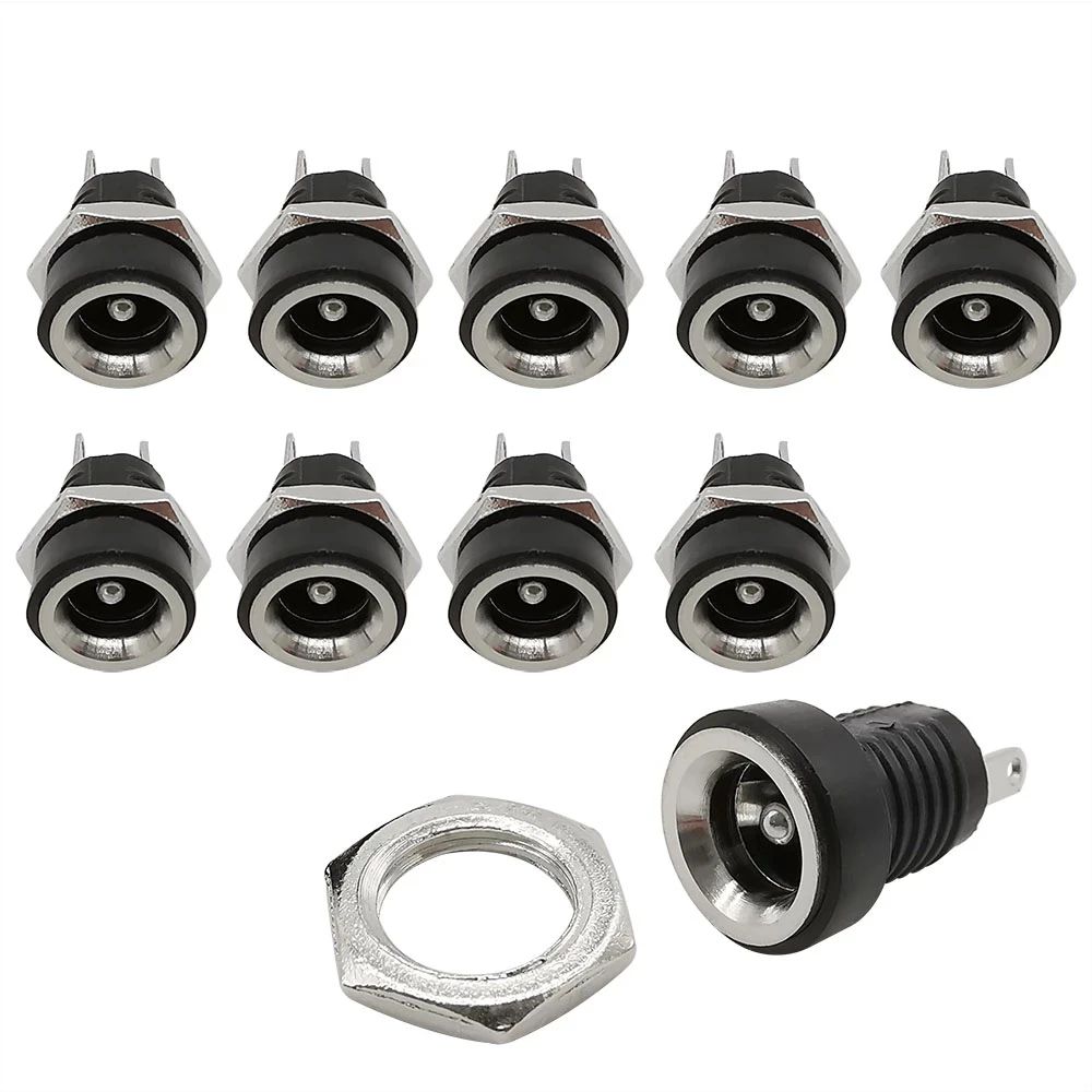 DC power socket, 5.5x2.1mm, thread nut charging interface, socket connector, round hole plug, 5.5 * 2.1mm type 2 terminal solder
DC power socket, 5.5x2.1mm, thread nut charging interface, socket connector, round hole plug, 5.5 * 2.1mm type 2 terminal solder