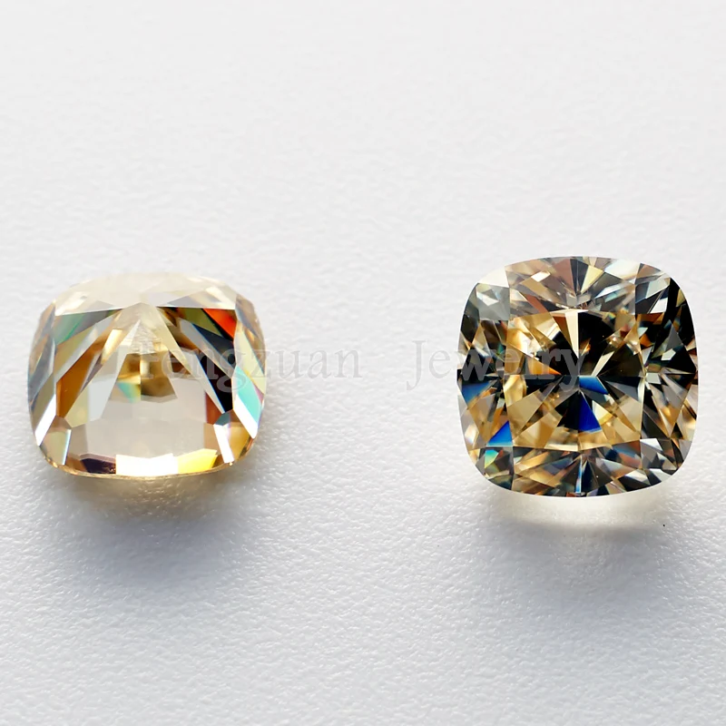 8x8mm 2.5ct Loose Moissanites Stone Jewelry Champagne color VVS Excellent Cut GRA Cushion Moissanite for Diamond Ring
8x8mm 2.5ct Loose Moissanites Stone Jewelry Champagne color VVS Excellent Cut GRA Cushion Moissanite for Diamond Ring