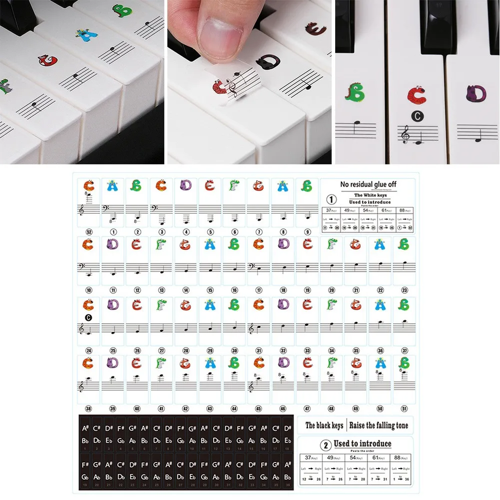 Children Cartoon Piano Keyboard Stickers 88 Keys 61 Keys 54 Keys Key Piano Stave Note Symbol For Children Beginners Gift
Children Cartoon Piano Keyboard Stickers 88 Keys 61 Keys 54 Keys Key Piano Stave Note Symbol For Children Beginners Gift