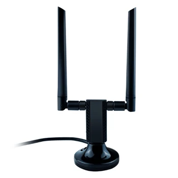 1900Mbps USB WiFi Adapter 2X5DBi Antennas Dual Band 5.8GHz/2.4GHz USB3.0 Wireless Network LAN Card for Desktop Laptop
1900Mbps USB WiFi Adapter 2X5DBi Antennas Dual Band 5.8GHz/2.4GHz USB3.0 Wireless Network LAN Card for Desktop Laptop