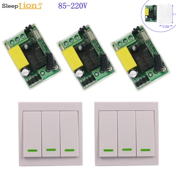 AC 220V 3 Way Channel Remote Control Switch Wall Wireless Light Switch 110-220V Remote Control Switch Wall panel Transmitter
AC 220V 3 Way Channel Remote Control Switch Wall Wireless Light Switch 110-220V Remote Control Switch Wall panel Transmitter