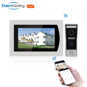 Doornamy 7'' Wireless Tuya Smart IP Video Door Phone Intercom System with 1MP HD Outdoor Camera Support Phone Remote Unlock
Doornamy 7'' Wireless Tuya Smart IP Video Door Phone Intercom System with 1MP HD Outdoor Camera Support Phone Remote Unlock