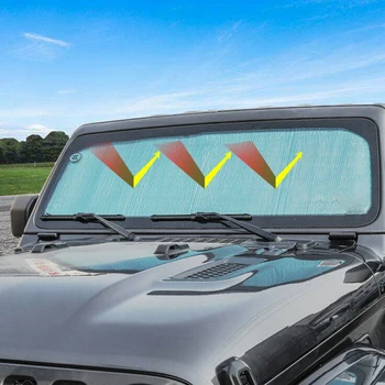 Sun Visor Mat Windshield Sun Shade Heat Shield For Jeep Wrangler JL JT 2018-2019 New And High Quality
Sun Visor Mat Windshield Sun Shade Heat Shield For Jeep Wrangler JL JT 2018-2019 New And High Quality