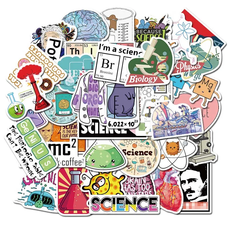 50pcs Waterproof Science Experiment Chemical Programming Funny Stickers DIY For Laptop PC Phone Suitcase Stationery Stickers
50pcs Waterproof Science Experiment Chemical Programming Funny Stickers DIY For Laptop PC Phone Suitcase Stationery Stickers