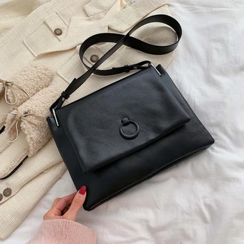 Solid color leather shoulder bag 2019 winter new Messenger bag ladies big shopping bag soft leather handbag fashion wallet
Solid color leather shoulder bag 2019 winter new Messenger bag ladies big shopping bag soft leather handbag fashion wallet