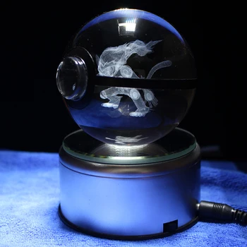 Crystal Infernape Pokeball Lamp Desktop Decoration Light Glass Ball With LED Colorful Base
Crystal Infernape Pokeball Lamp Desktop Decoration Light Glass Ball With LED Colorful Base