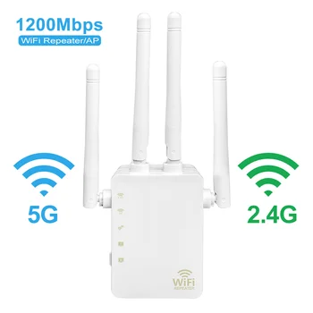 WiFi Repeater WiFi Extender 2.4G 5G Wireless WiFi Booster Wi Fi Amplifier 5ghz Wi Fi Signal Repeater Wi-Fi 1200Mpbs 300Mbps
WiFi Repeater WiFi Extender 2.4G 5G Wireless WiFi Booster Wi Fi Amplifier 5ghz Wi Fi Signal Repeater Wi-Fi 1200Mpbs 300Mbps